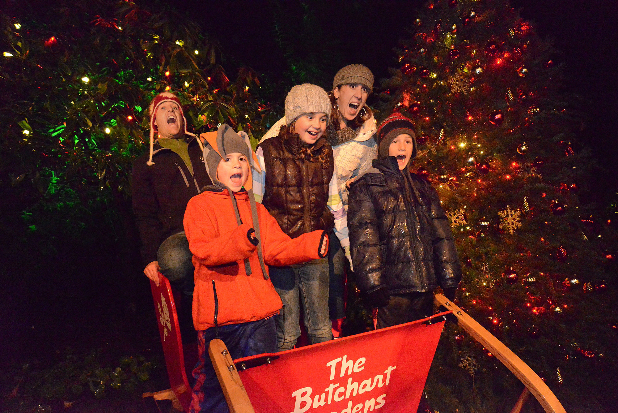 Butchart Gardens Victoria BC Holiday Light Display